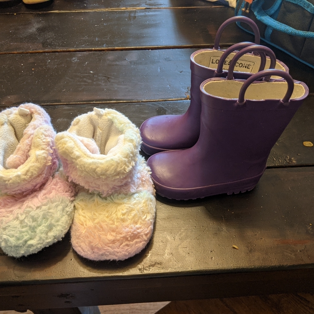 Rain boots and slippers
